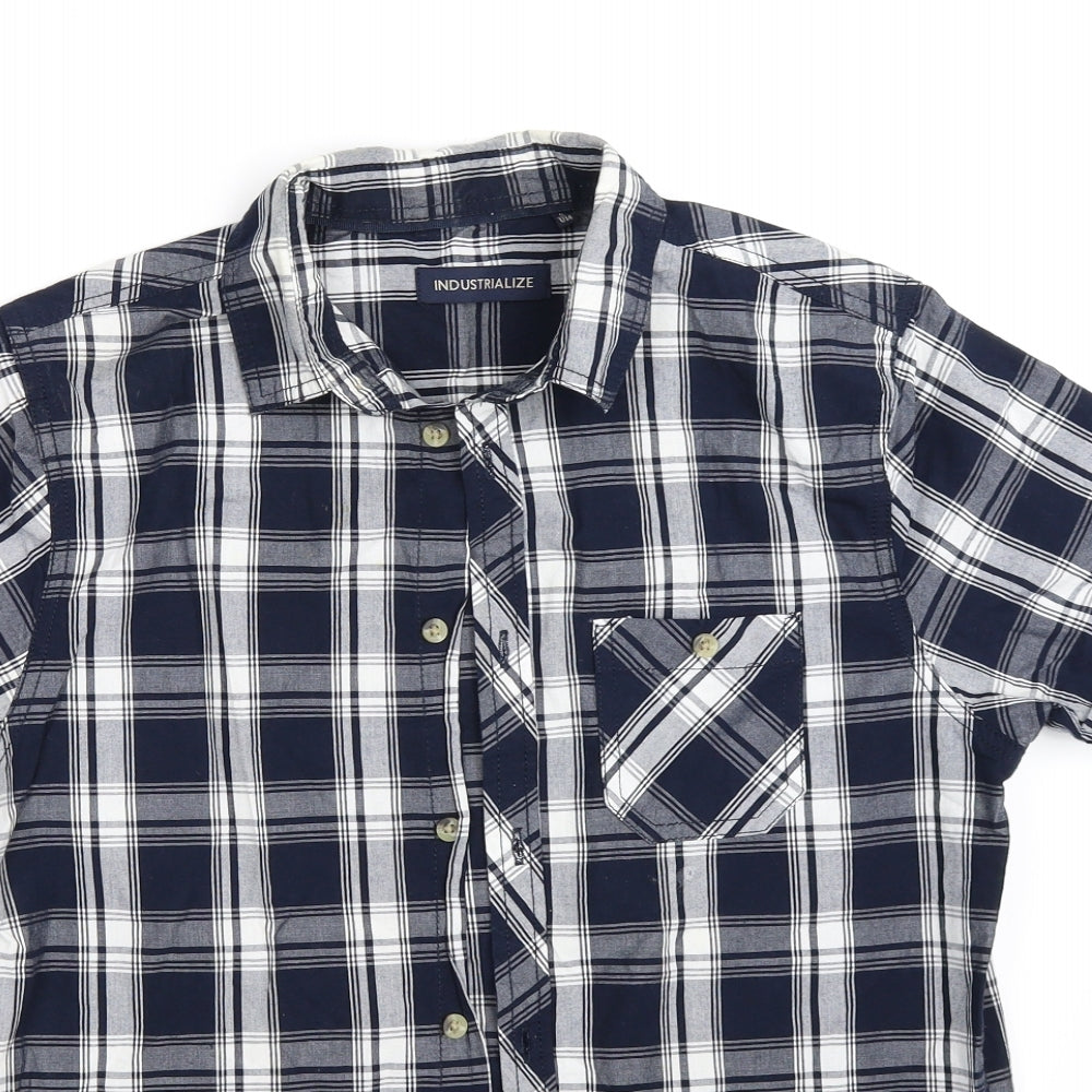 Industrialize  Mens Multicoloured Check   Button-Up Size S