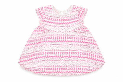 Front view of F&F girls’ multicoloured argyle/diamond a-line, size 6-9, months
