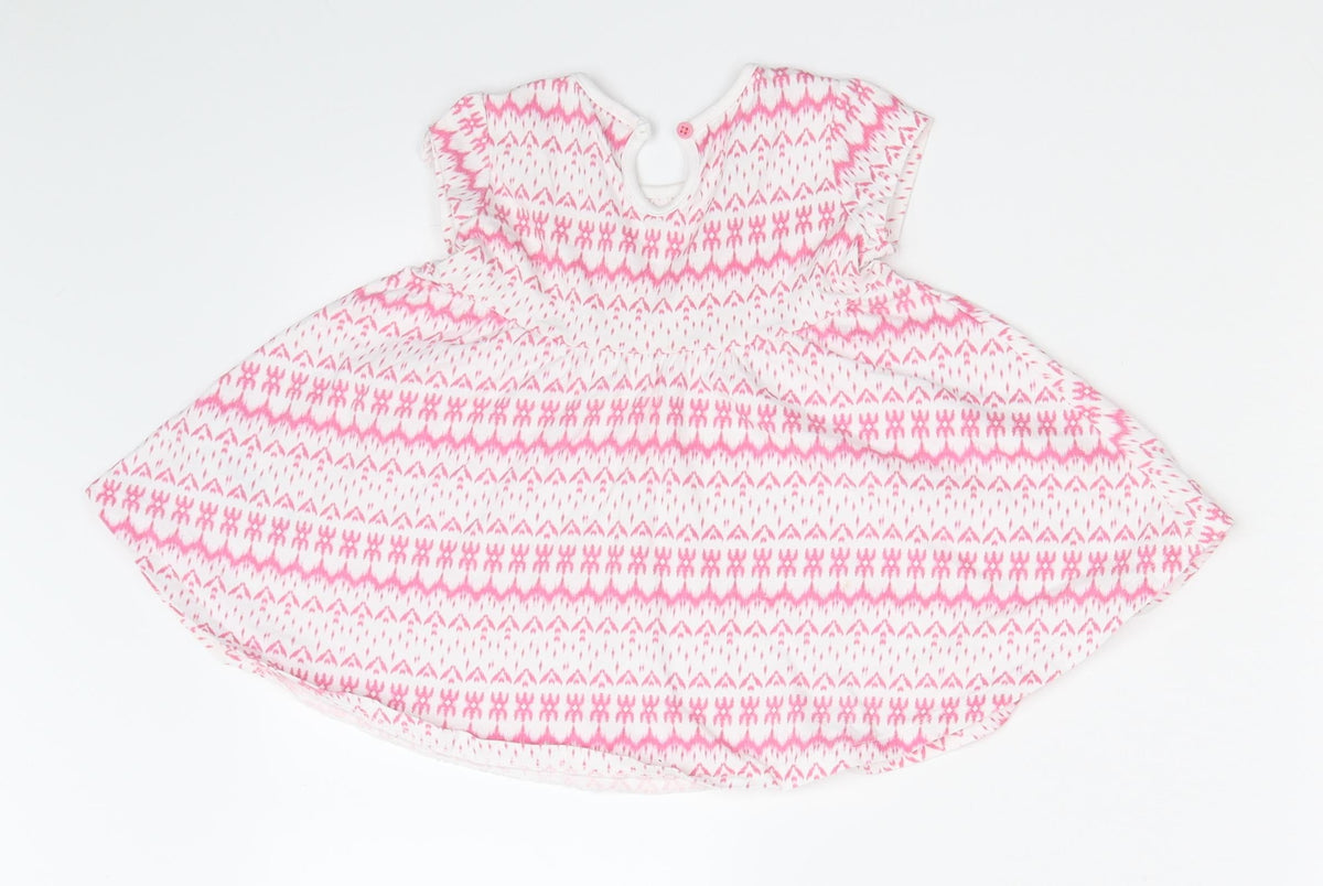 F&F Girls Multicoloured Argyle/Diamond  A-Line  Size 6-9 Months