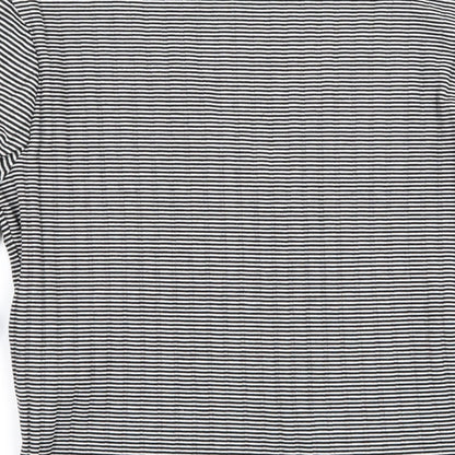 Atmosphere Womens Black Striped Jersey Basic T-Shirt Size 10