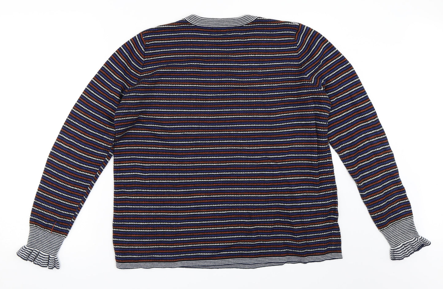 Papaya Womens Black Striped  Pullover Jumper Size 18