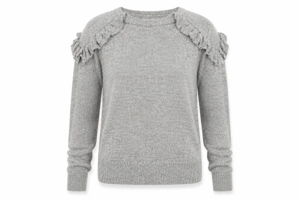 Papaya Womens Grey   Cardigan Jumper Size S