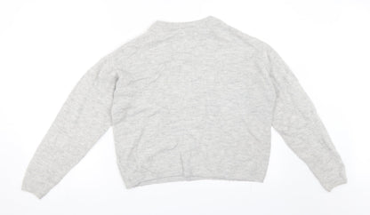 H&M Womens Grey   Pullover Jumper Size XS