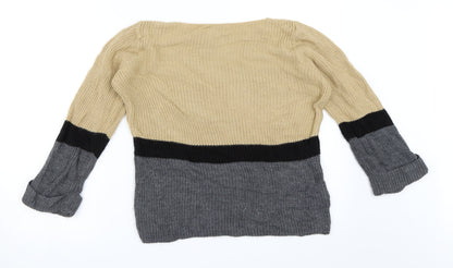 Next Womens Beige   Pullover Jumper Size 10