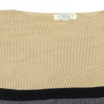 Next Womens Beige   Pullover Jumper Size 10