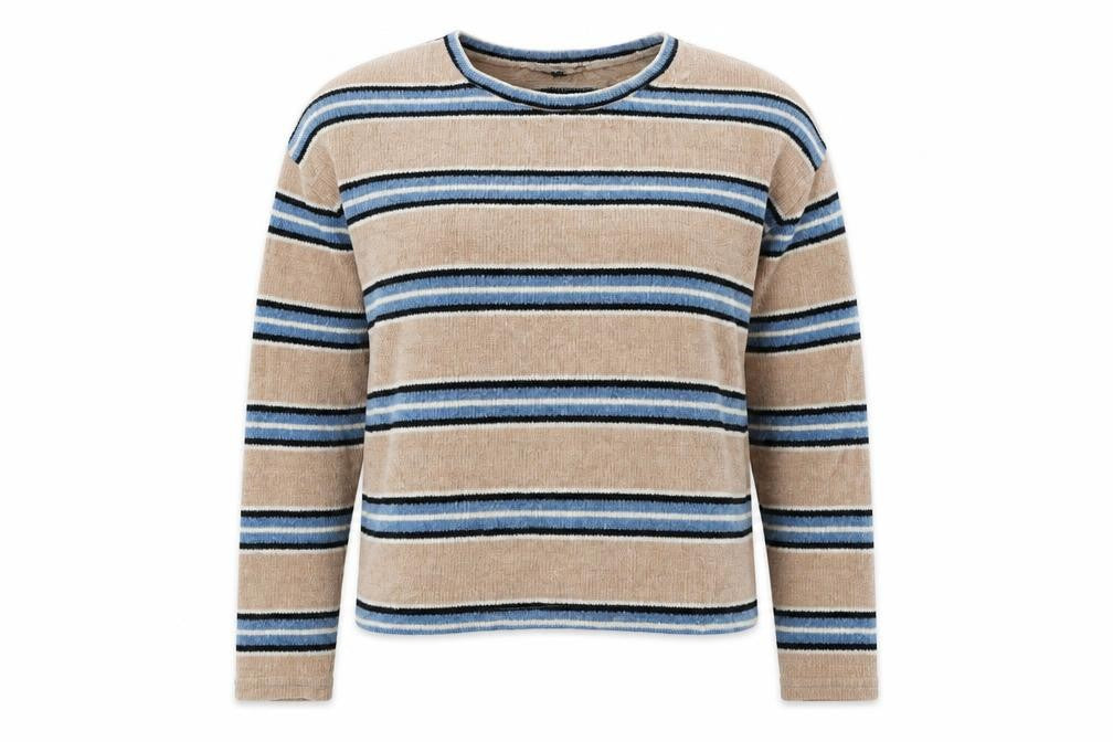 New Look Womens Beige Striped  Pullover Jumper Size M