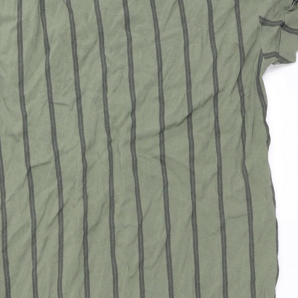H&M Womens Green   Tunic Blouse Size 8