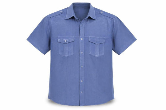 Lincoln Mens Blue    Button-Up Size L