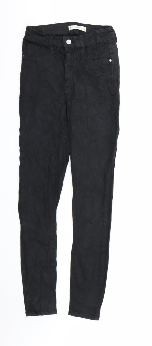 Ginatricot Womens Black  Denim Skinny Jeans Size M L29 in