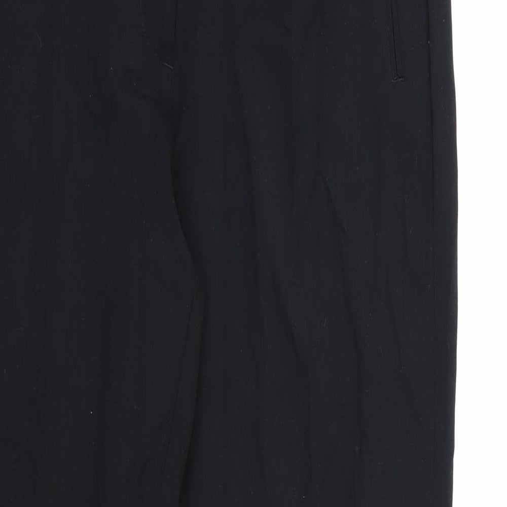 Marks and Spencer Womens Black  Rayon Dress Pants Trousers Size 14 L30 in