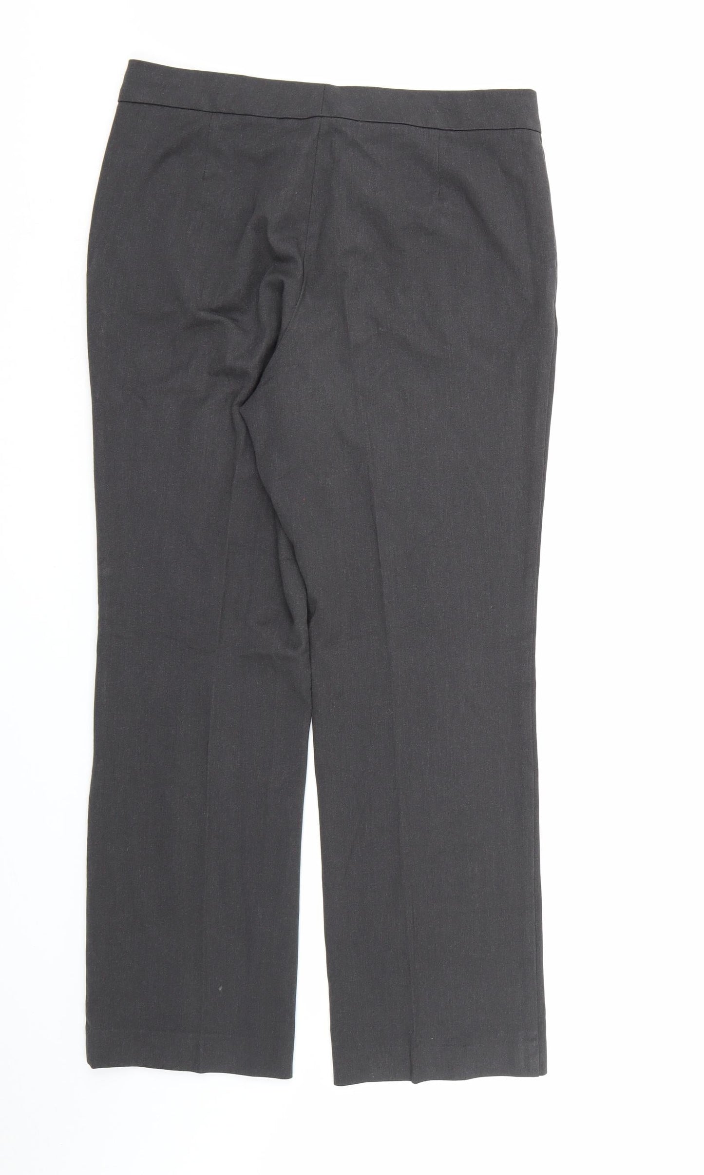 Marks and Spencer Womens Grey  Rayon Dress Pants Trousers Size 10 L28 in