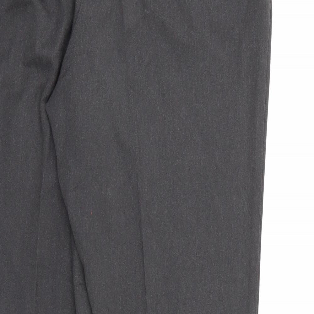 Marks and Spencer Womens Grey  Rayon Dress Pants Trousers Size 10 L28 in