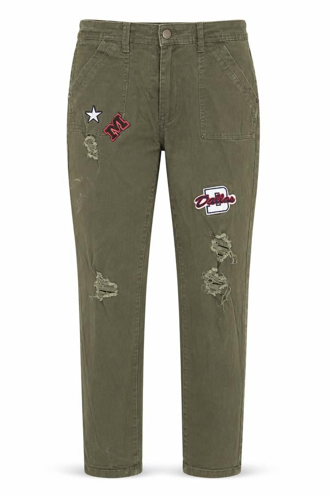 Papaya Womens Green  Denim Straight Jeans Size 12 L29 in