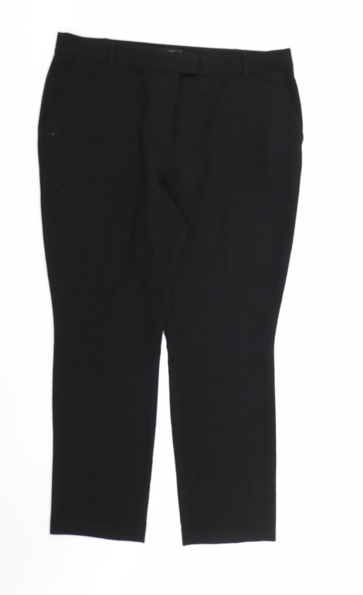 Papaya Womens Black  Rayon Dress Pants Trousers Size 16 L29 in