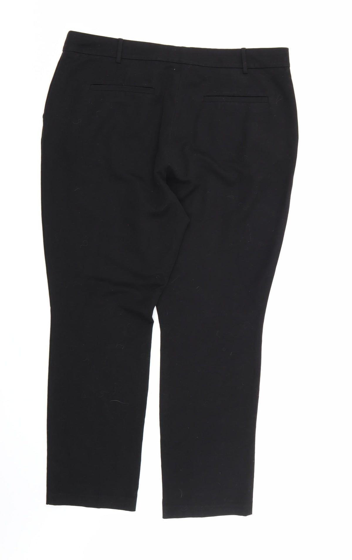 Papaya Womens Black  Rayon Dress Pants Trousers Size 16 L29 in