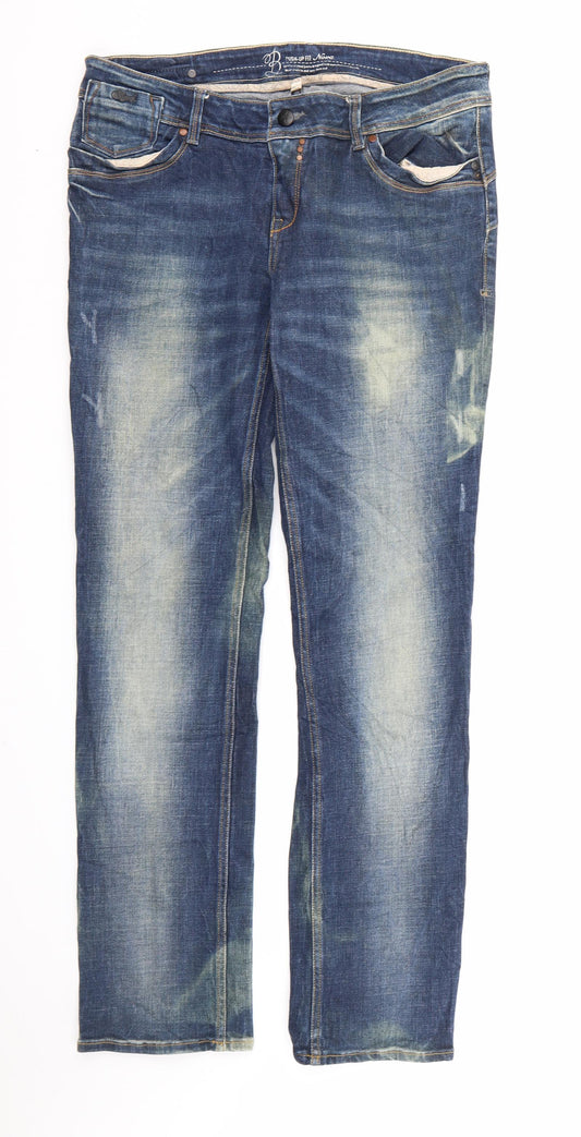 Blend Denim  Womens Blue  Denim Straight Jeans Size 33 in L33 in