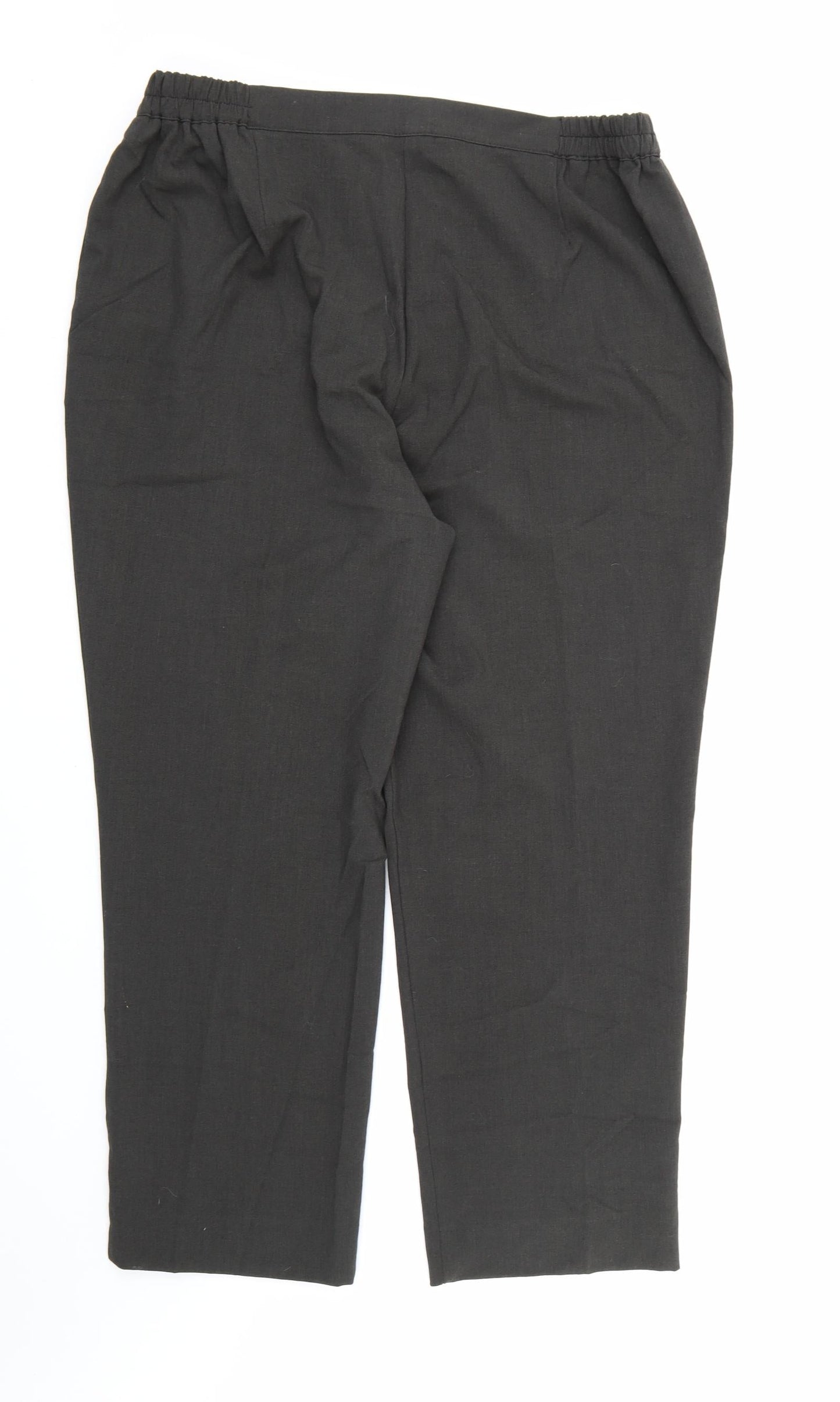 Marisota Womens Grey  Rayon Dress Pants Trousers Size 20 L28 in