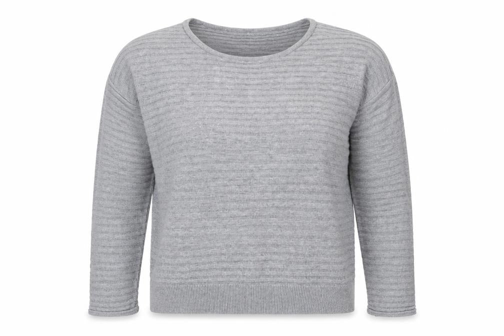 Mango Womens Grey  Knit Pullover Jumper Size S