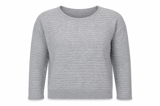 Mango Womens Grey  Knit Pullover Jumper Size S