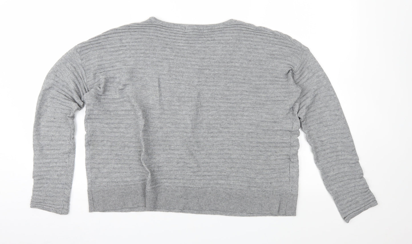 Mango Womens Grey  Knit Pullover Jumper Size S