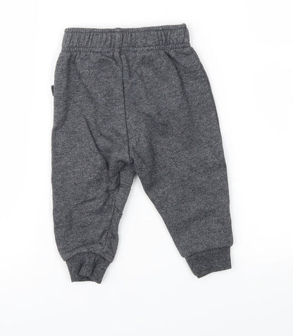 Preloved Rebel Baby Grey   Jogger Trousers Size 9-12 Months - Back