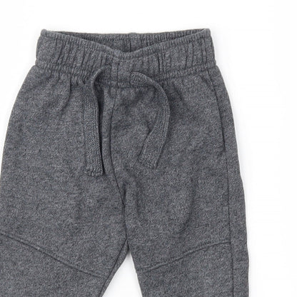 Preloved Rebel Baby Grey   Jogger Trousers Size 9-12 Months - Detail
