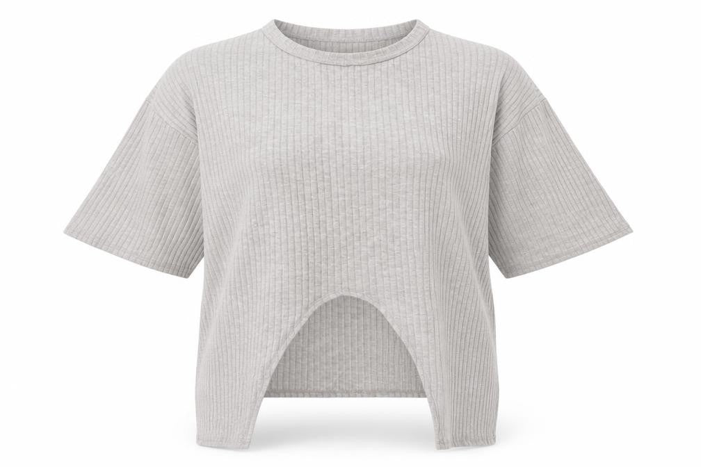 New Look Womens Grey   Basic T-Shirt Size 10
