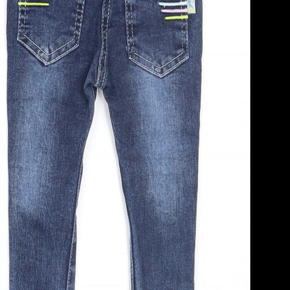 Preloved Verdo Girls Blue  Denim Capri Jeans Size 9 Months - Label