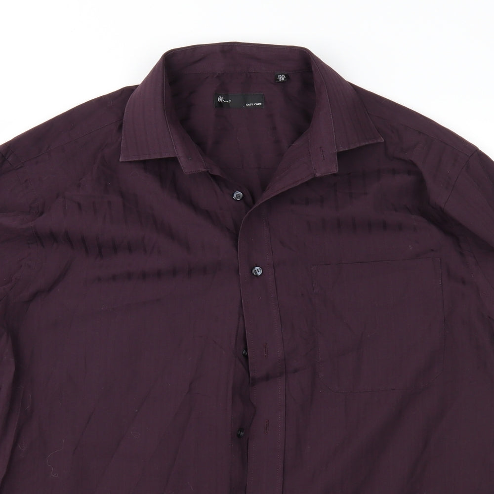 BHS Mens Purple    Button-Up Size 15.5