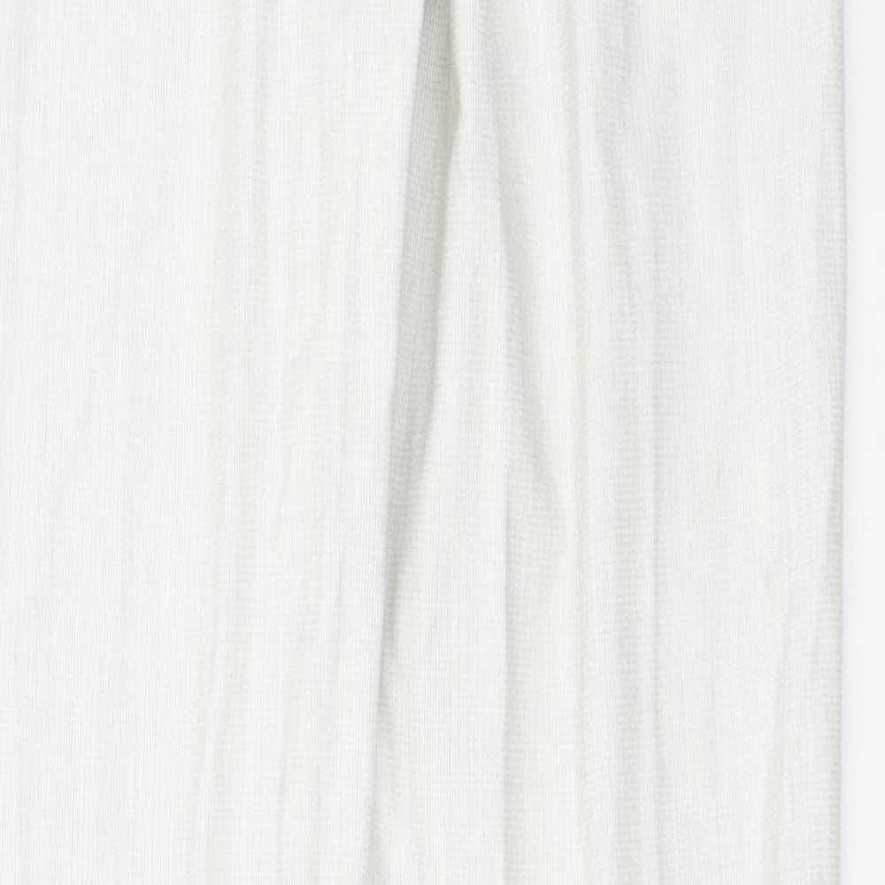 H&M Womens Ivory   Trousers  Size 6 L27 in