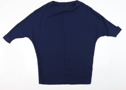 Preloved Preworn  Womens Blue   Basic Blouse Size 4 - Front