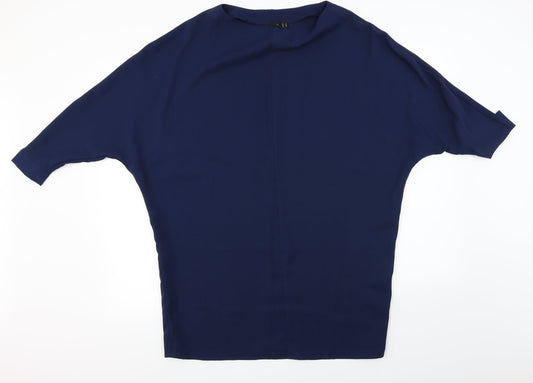 Preworn  Womens Blue   Basic Blouse Size 4