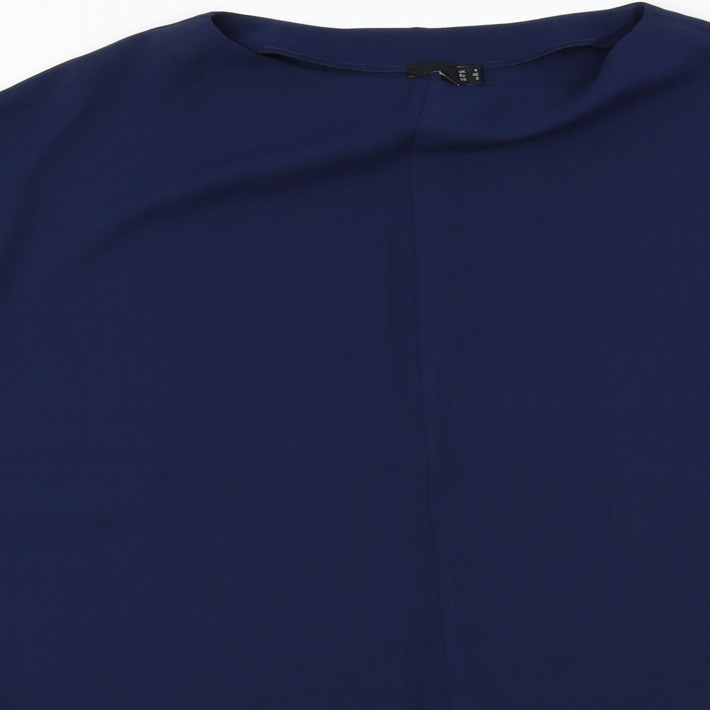 Preworn  Womens Blue   Basic Blouse Size 4