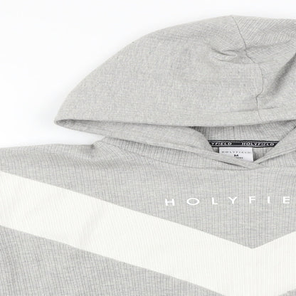 Preloved Holyfield  Girls Grey   Pullover Hoodie Size 13-14 Years - Detail