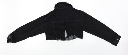 Preloved Prwworn  Womens Black   Jacket Coat Size M - Back