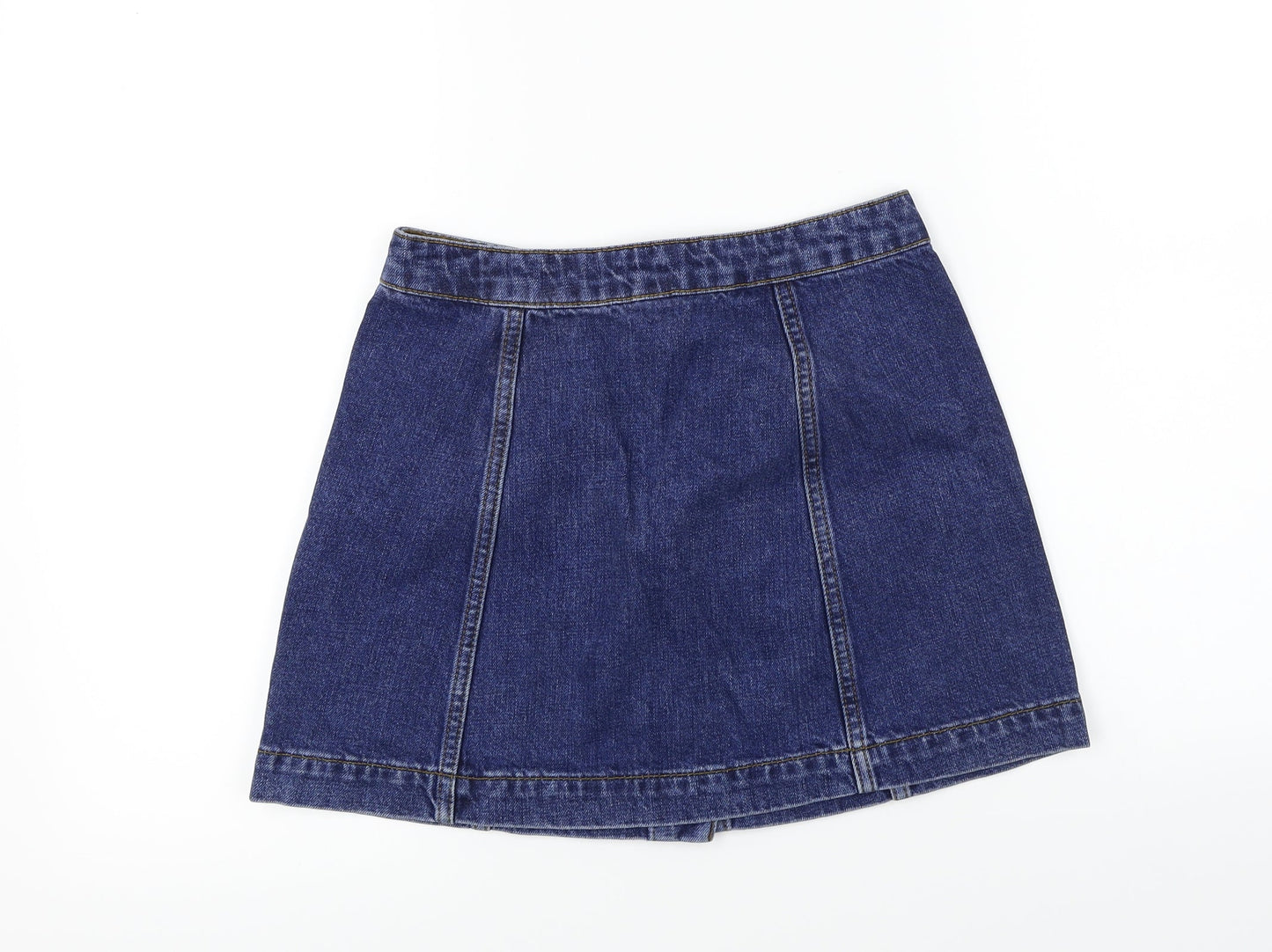 Topshop  Womens Blue   A-Line Skirt Size 8