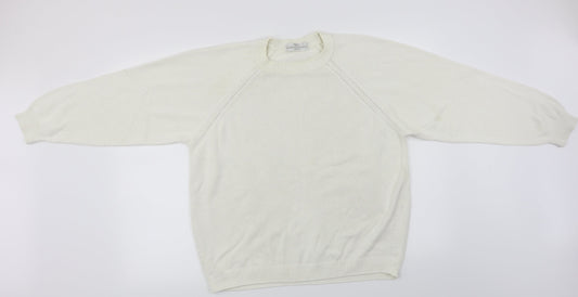 Marks and Spencer  Womens White Paisley  Pullover Jumper Size 16