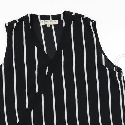 Preloved Parisian Collection  Womens Black   Basic Blouse Size 12 - Detail