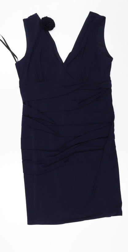 Preloved Valerie Bertinelli  Womens Blue   A-Line  Size 14 - Front