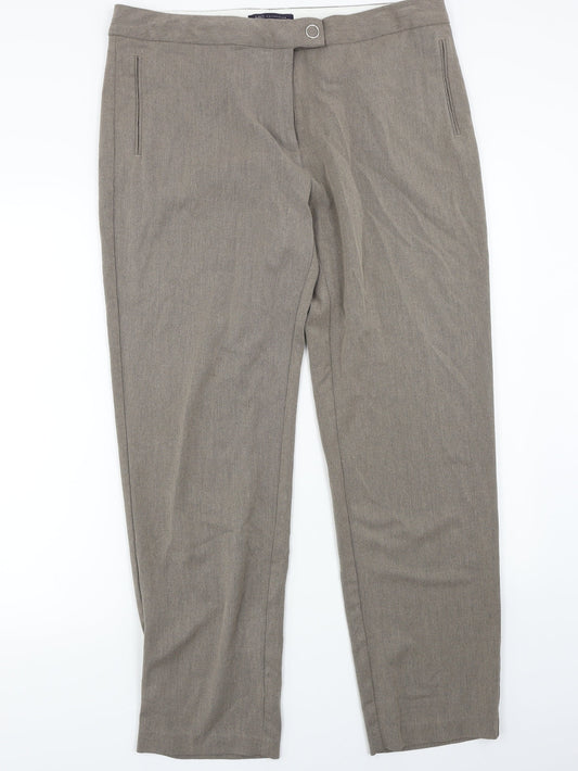 Marks and Spencer Womens Beige   Trousers  Size 16 L28 in