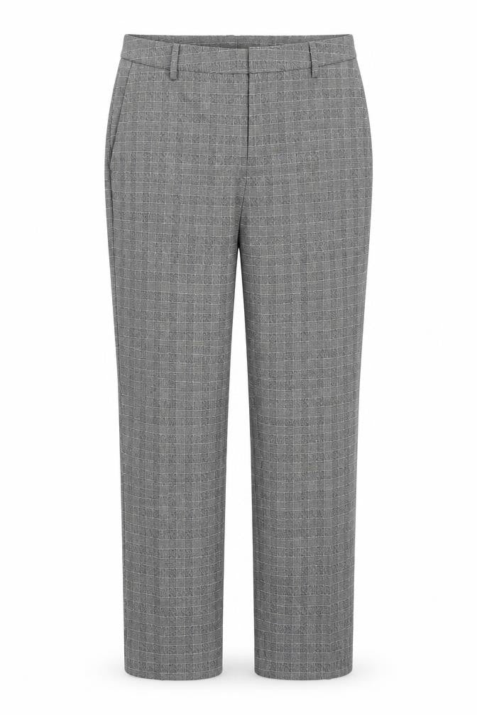 H&M Womens Grey Check  Trousers  Size 6 L26 in