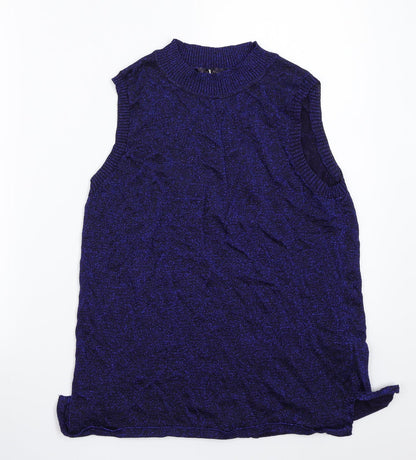Preloved Marks and Spencer Womens Blue   Basic T-Shirt Size 16 - Front