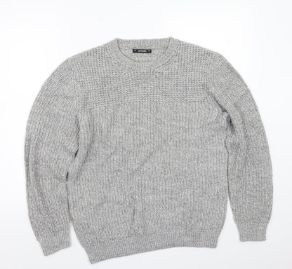 Preloved Dunnes Womens Grey   Pullover Jumper Size L - Front