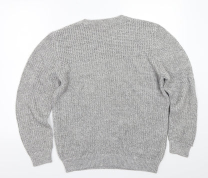 Preloved Dunnes Womens Grey   Pullover Jumper Size L - Back