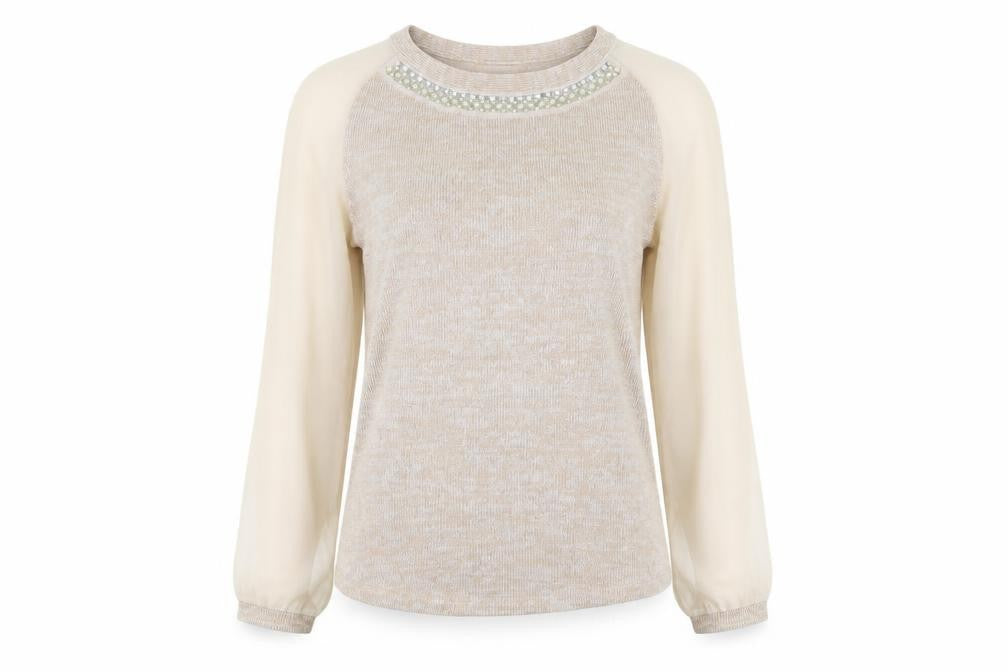 Atmosphere  Womens Beige   Pullover Jumper Size 8
