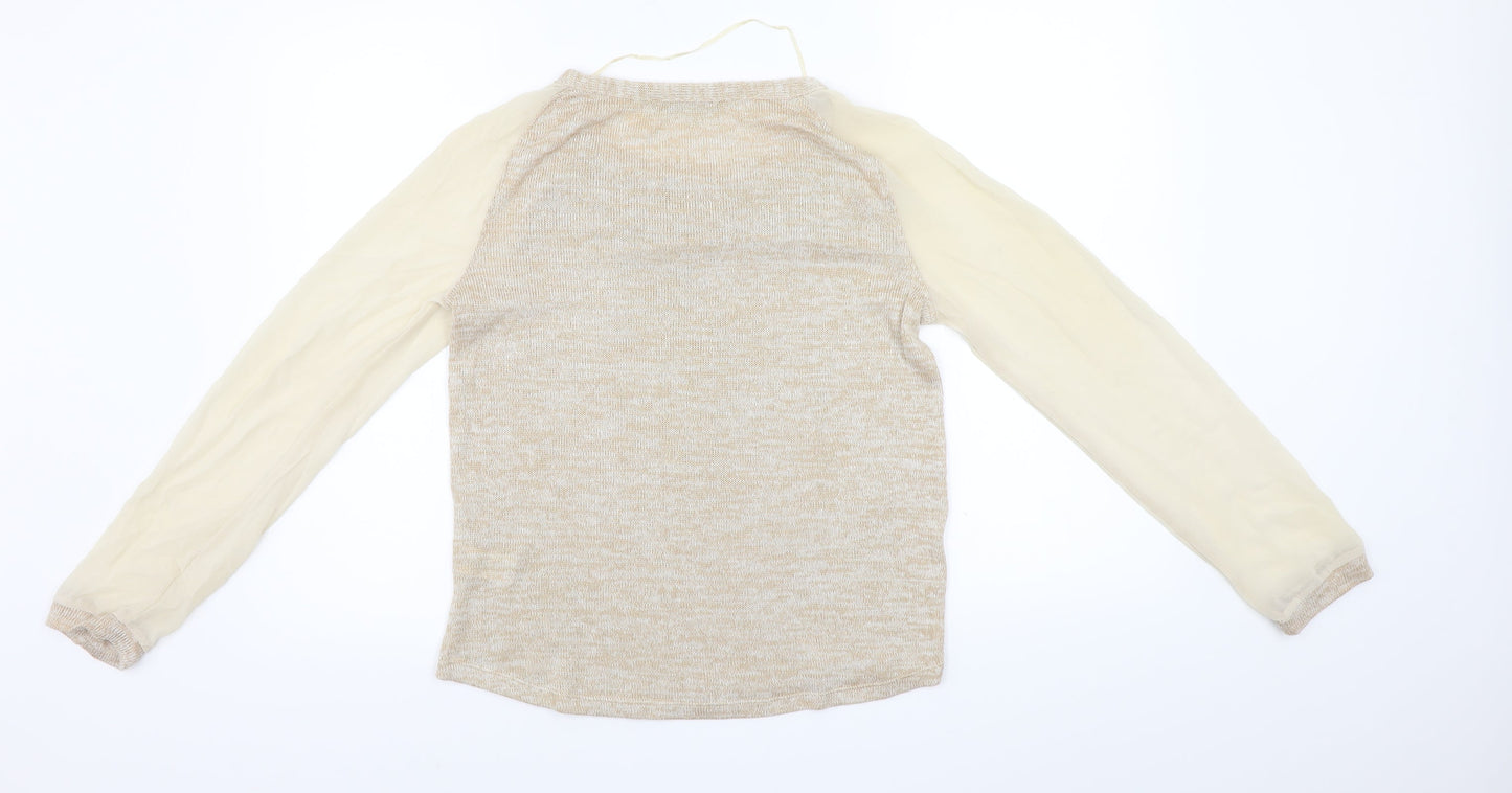Atmosphere  Womens Beige   Pullover Jumper Size 8