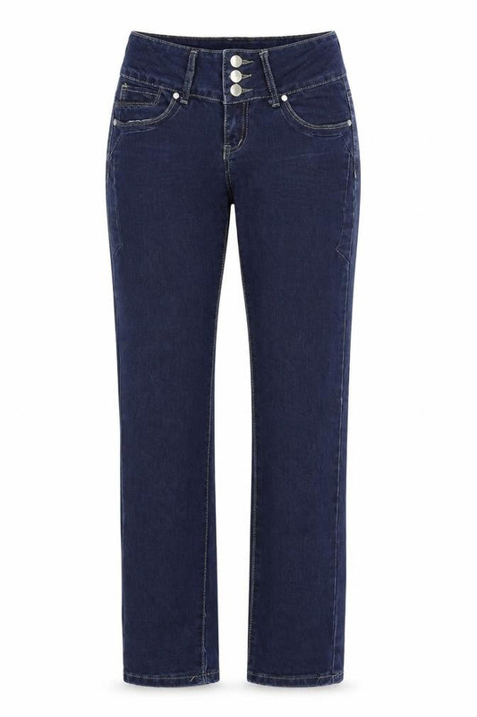 WEN STAR JEANS Womens Blue  Denim Straight Jeans Size 28 in L30 in