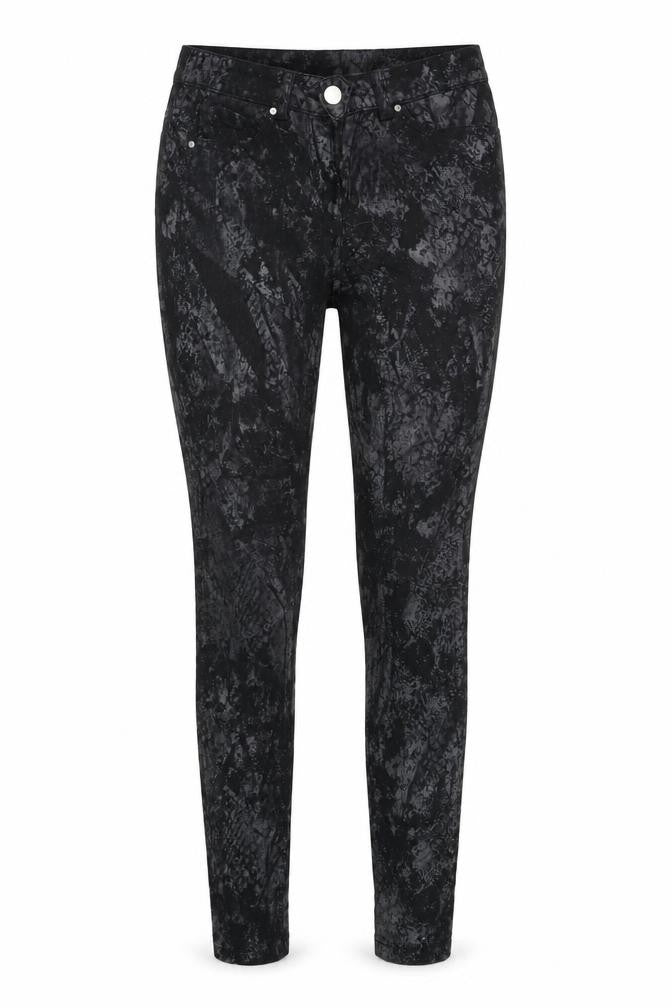 Flame Womens Black  Denim Skinny Jeans Size 6 L30 in