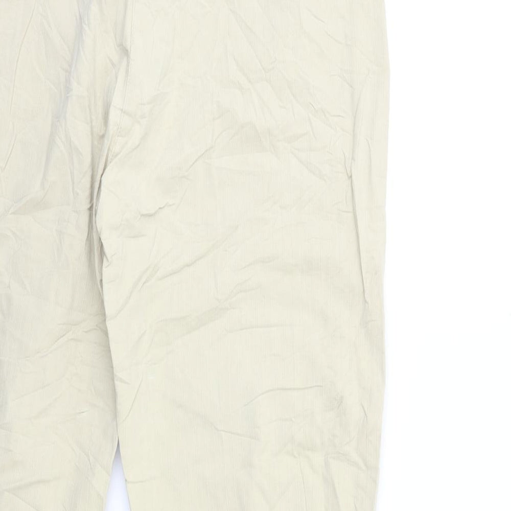 CAROLINE VANITY Womens Beige   Trousers  Size 14 L26 in