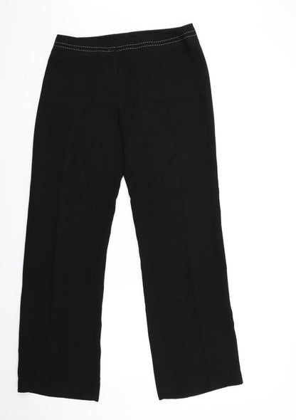 Debenhams Womens Black   Trousers  Size 12 L30 in